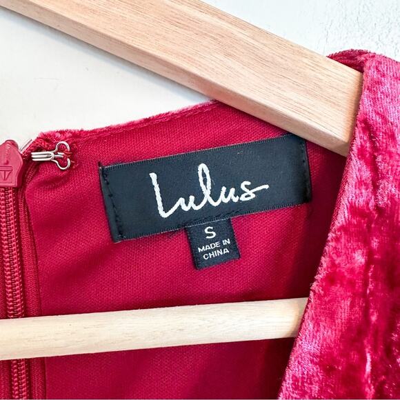 Lulus Velvet Dress - Picture 3 of 6
